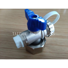 Brass Ball Valve with Plastic Tape and Removed Nut (a. 8002)